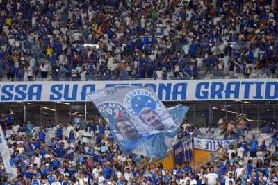 A torcida celeste vem comparecendo em grande número ao Mineirão e está na expectativa de ver o Cruzeiro de volta à Libertadores -  (crédito: Gladyston Rodrigues/EM/D.A. Press)