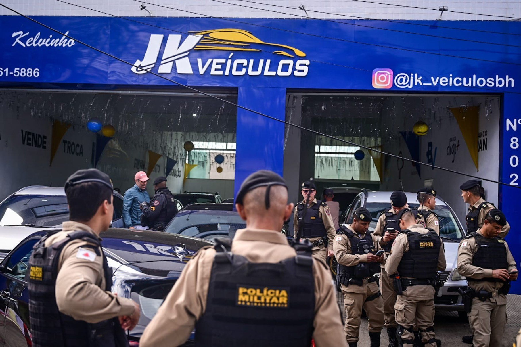 Concessionária onde policial militar foi morto no Barreiro-Leandro Couri/EM/D.A PRESS