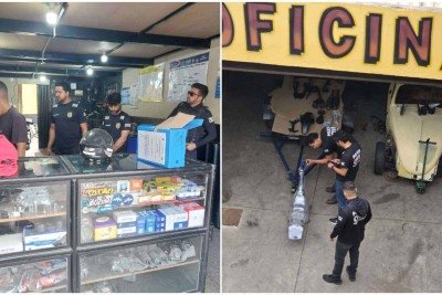 Loja de revenda de peças de motos e oficina mecânica em Pedro leopoldo foram alvos de diligências da Polícia Civil -  (crédito: PCMG)