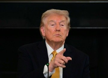 O presidente dos EUA, Donald Trump
       -  (crédito:  AFP)