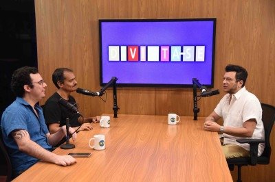 Thiago Corrêa é o entrevistado da vez     -  (crédito:  Gladyston Rodrigues/EM/D.A Press. Brasil. MG. Podcast Divirta-se com Lucas Lanna e Otavio Rangel recebe Tiago Correa, ex-Diesel.)