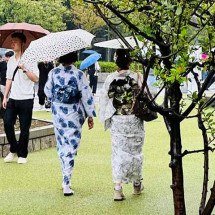 Misticismo envolve os guarda-chuvas no Japão -  - Reprodução do X @TravelStylist_