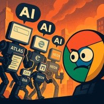 Gigantes da IA travam batalha pela pesquisa online - Arte sobre fotos