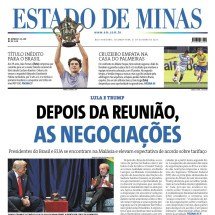 Confira a capa do Estado de Minas do dia 27/10/2025