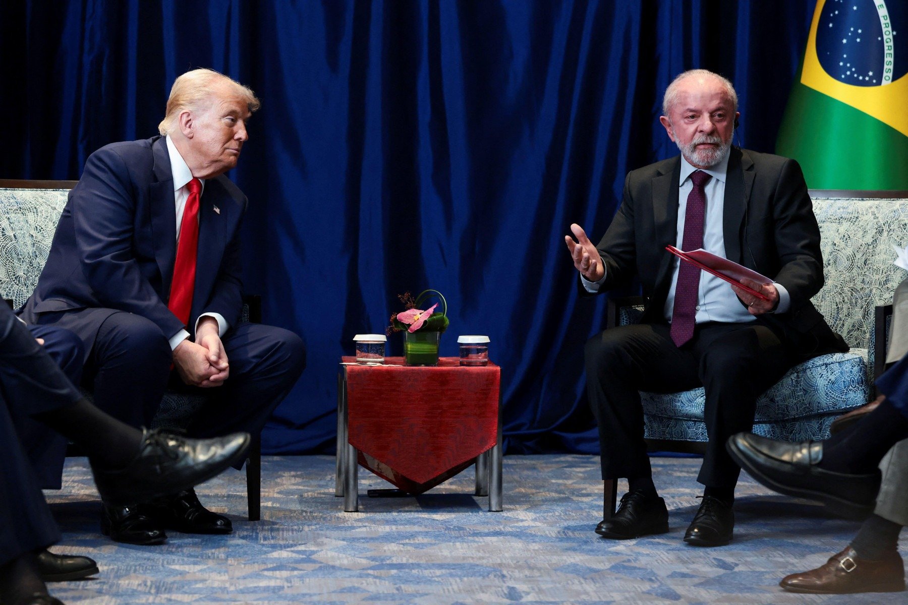Trump tentou interferir em julgamento de Bolsonaro sem sucesso -  (crédito: Reuters)