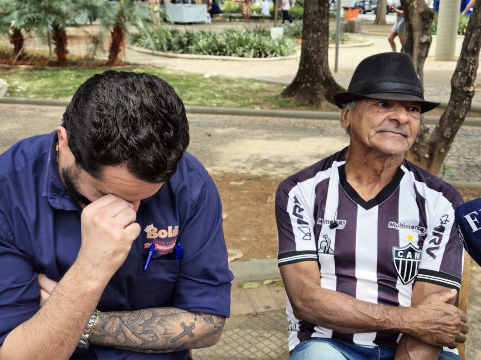 Carlos Henrique Rocha, um dos sócios-proprietários, se emociona ao falar sobre o fechamento da unidade do Bolão na esquina em frente à Praça Duque de Caxias-Jair Amaral/EM/D.A Press