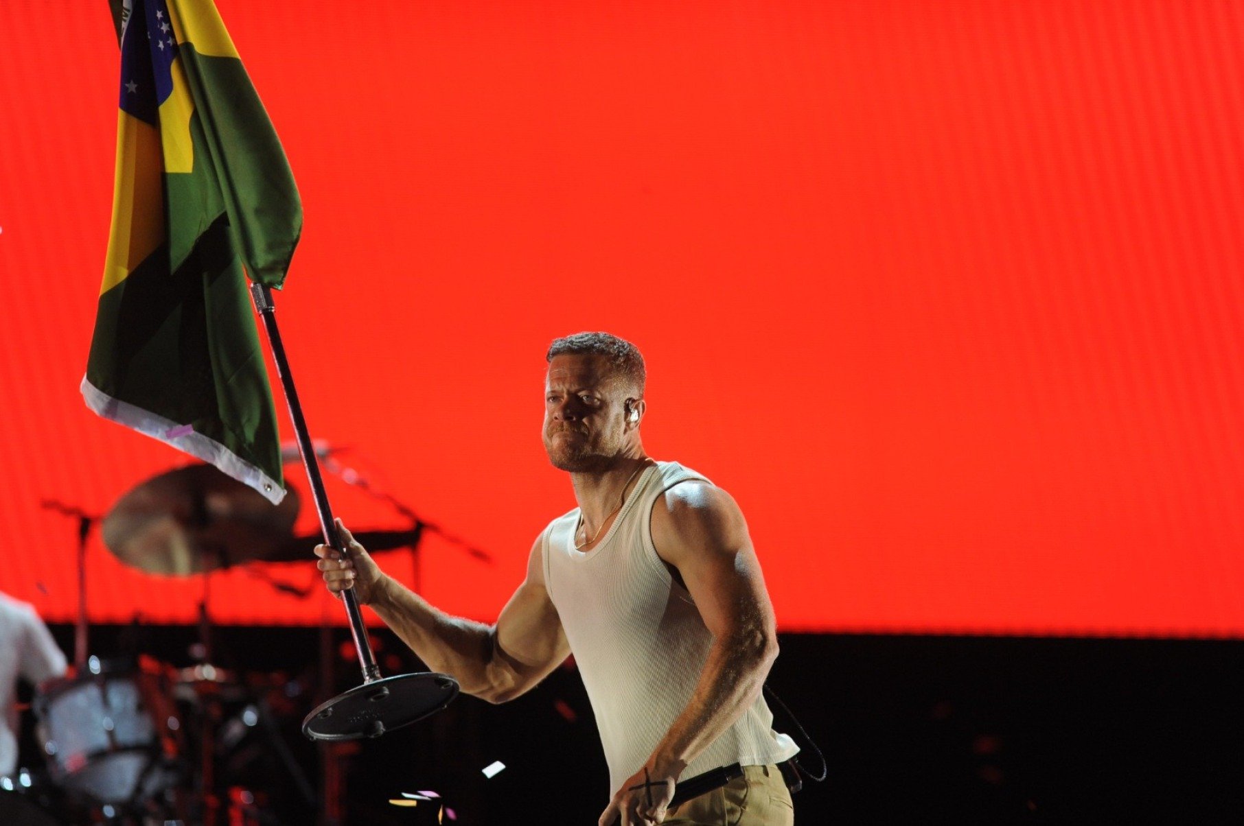 Imagine Dragons se apresenta com estádio lotado-Alexandre Guzanshe/E,/D.A/Press