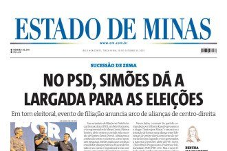 CONFIRA A CAPA DO ESTADO DE MINAS DO DIA 28/10/2025