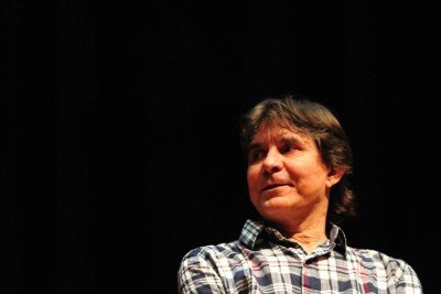 Lô Borges conversa com a imprensa antes da gravação do DVD junto com o cantor Samuel Rosa -  (crédito: Alexandre Guzanshe/EM/D.A Press)