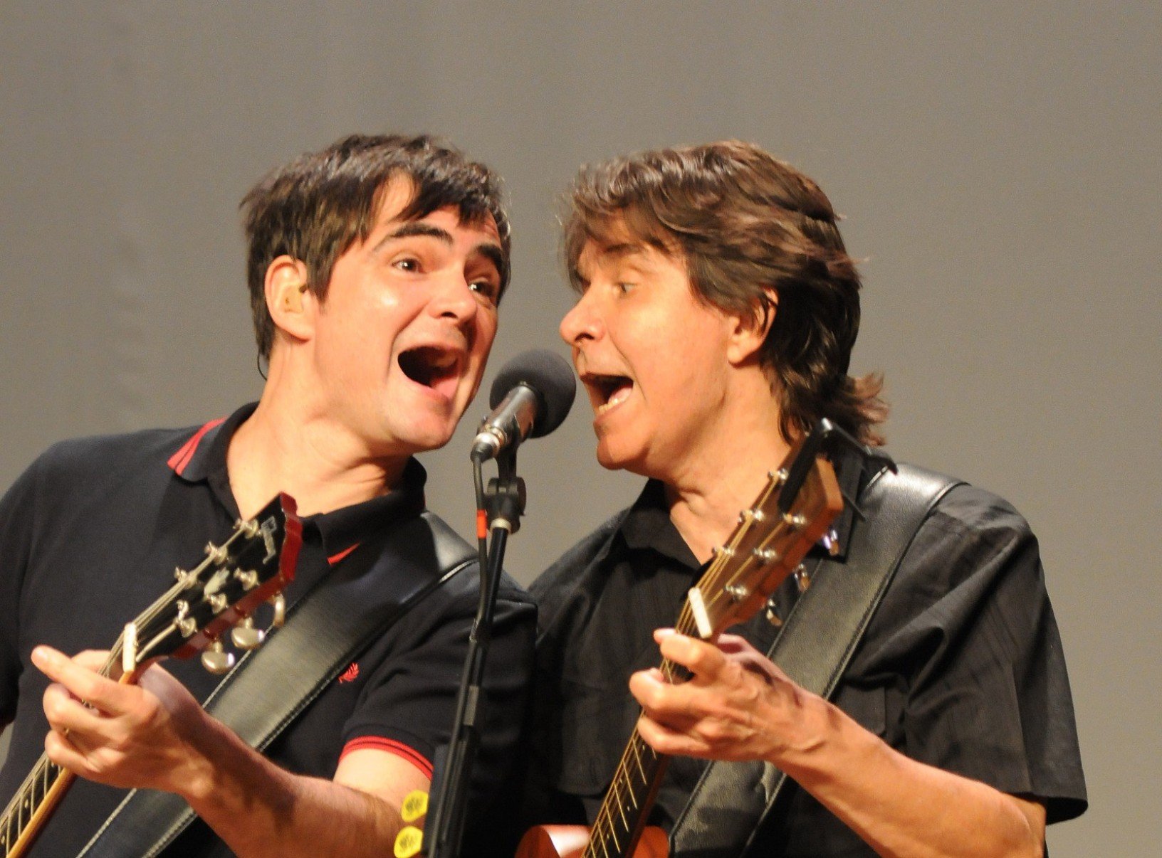 Ensaio dos músicos Lô Borges e Samuel Rosa, no teatro do CCBB, na Praça da Liberdade-Gladyston Rodrigues/EM/D.A Press