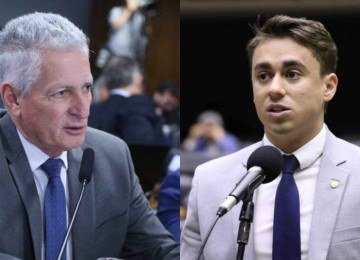 Os deputados federais Rogério Correia (PT-MG) e Nikolas Ferreira (PL-MG) -  (crédito: Kayo Magalhães / Câmara dos Deputados)