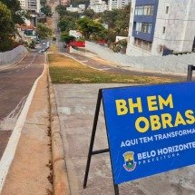 BH: rua da Região Centro-Sul tem obra finalizada e acessos liberados - Jair Amaral/EM/D.A Press