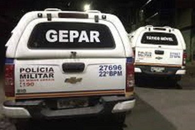 Ocorr&ecirc;ncia foi atendida pela PMMG, que ainda n&atilde;o conseguiu prender os respons&aacute;veis pelo crime. -  (crédito: PMMG)