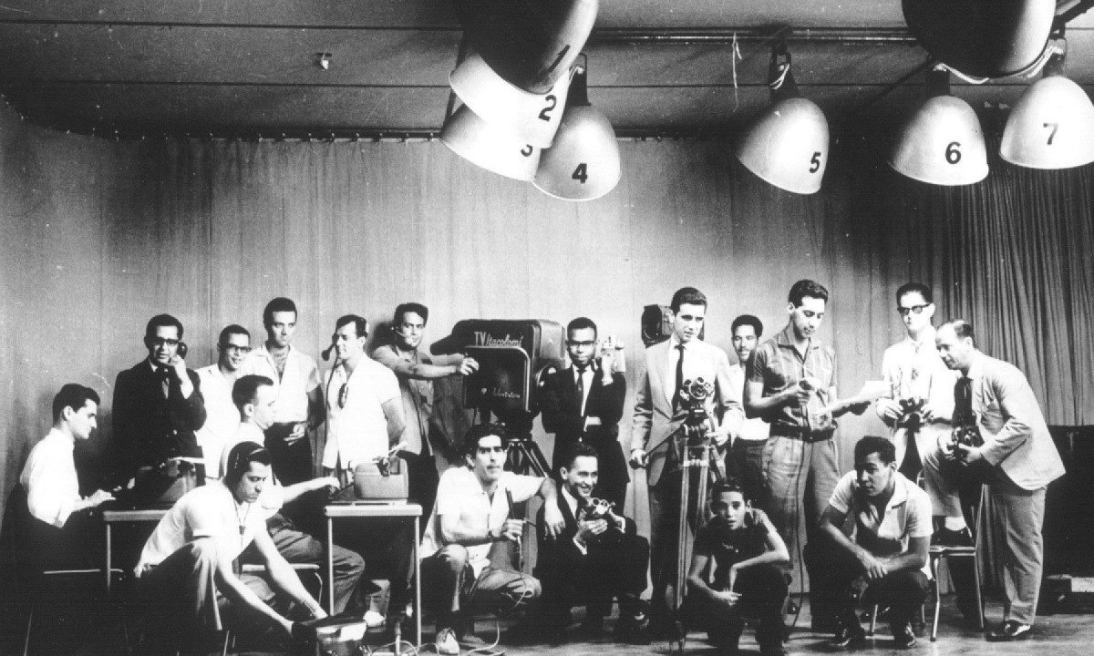 Os estúdios da TV Itacolomi ficam no Edifício Acaiaca, no Centro de Belo Horizonte | 70 anos da TV Itacolomi-Arquivo EM