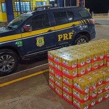 Dupla é presa por furtar mais de 2 mil latas de cerveja na BR-050 - PRF/Divulga&ccedil;&atilde;o