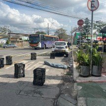 Motociclista infarta, cai da moto e morre em BH - Wellington Barbosa/EM/D.A. Press