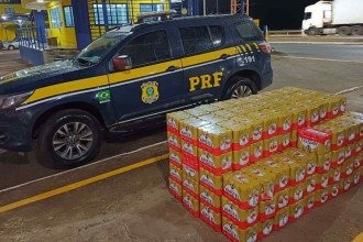 Dupla é presa por furtar mais de 2 mil latas de cerveja na BR-050