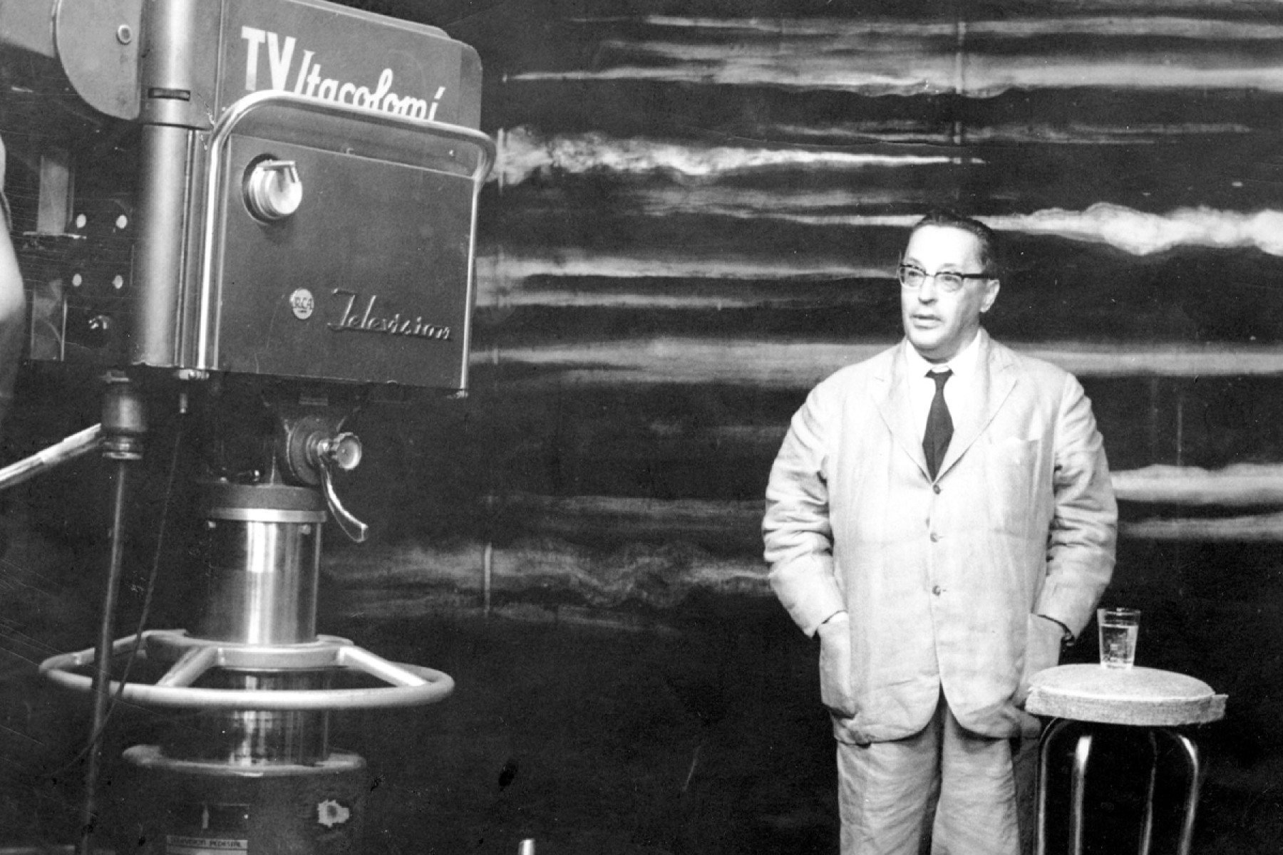 O advogado, político e jornalista Pedro Aleixo durante entrevista a TV Itacolomi | 70 anos da TV Itacolomi