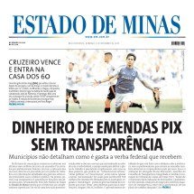 Confira a capa do Estado de Minas do dia 02/11/2025 - Capa do Estado de Minas