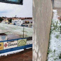 Chuva de granizo atinge o Sul de Minas e moradores registram estragos - Reprodução/Redes Sociais
