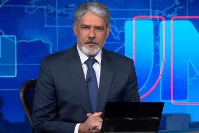 Bonner é o apresentador mais longevo da história do Jornal Nacional -  (crédito: Reprodução/TV Globo)