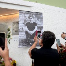 Fãs de Lô Borges prestam última homenagem em Santa Tereza - Túlio Santos/EM/D.A.Press