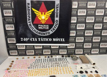 Jovem que usava mototáxi para entregar drogas é preso em Minas
 -  (crédito: PMMG/Divulgação)