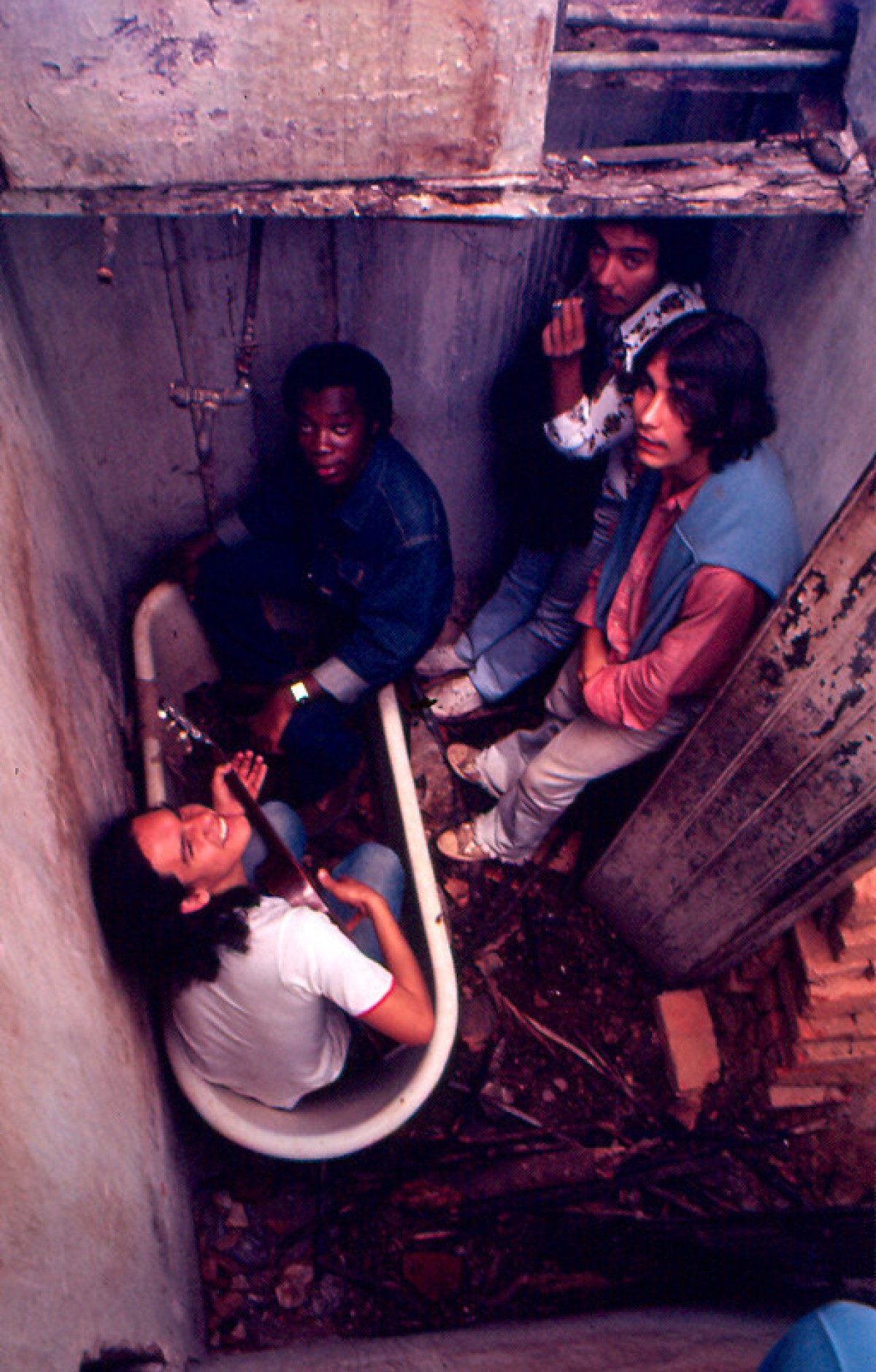 Os músicos Lô Borges, Milton Nascimento, Fernando Brant e Marcio Borges em Diamantina
      