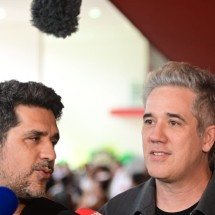 Rogério Flausino e Sideral no velório de Lô Borges: 'A obra dele é eterna' - Leandro Couri/EM/D.A Press