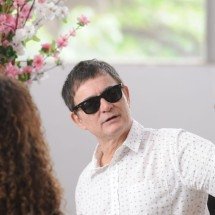 Samuel Rosa no velório de Lô Borges: 'Um mestre, devo muito a ele' - Alexandre Guzanshe / EM / D.A Press