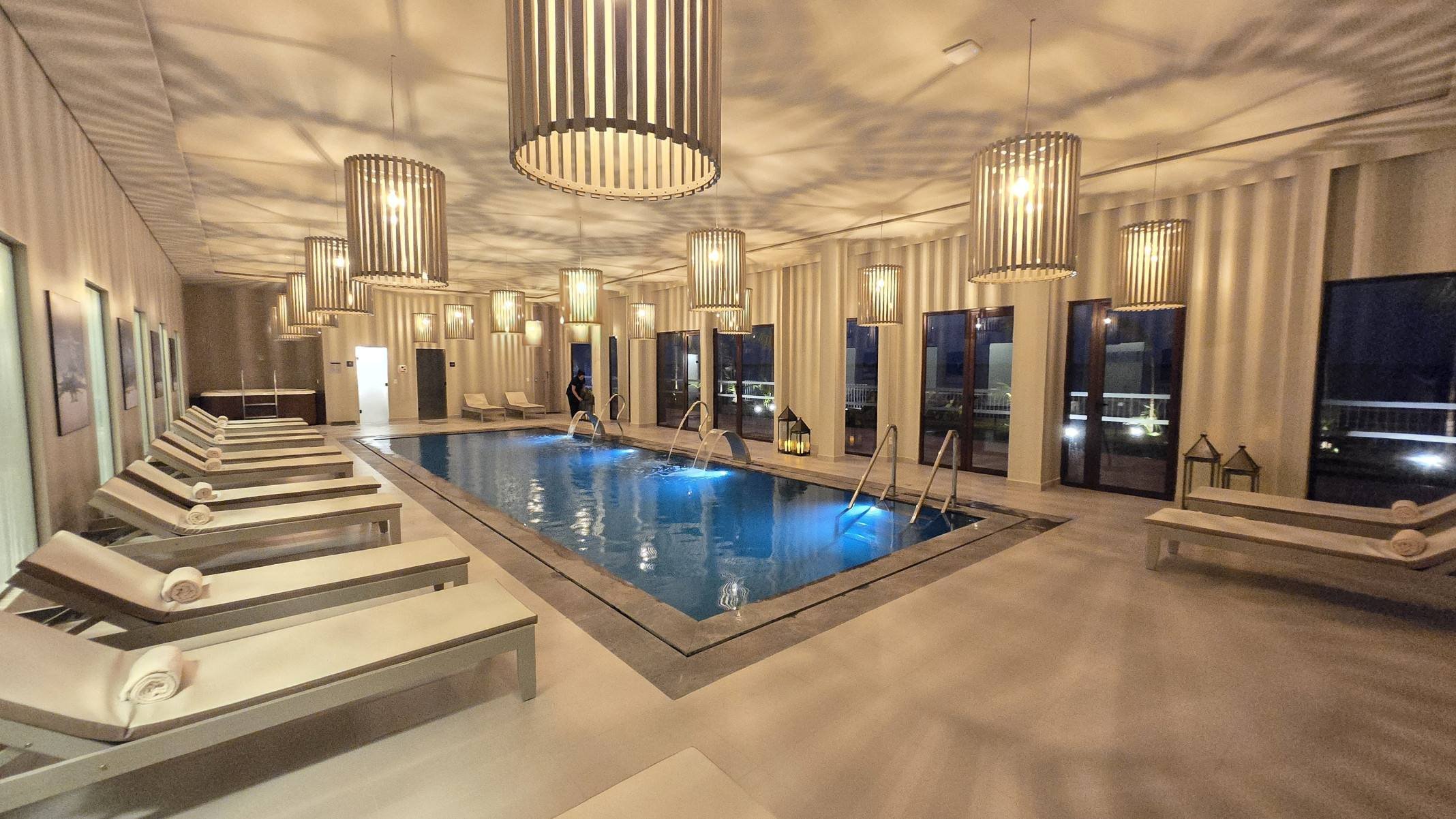 Satsanga Spa oferece piscina coberta e aquecida aos hóspedes e visitantes

-Carlos Altman/EM