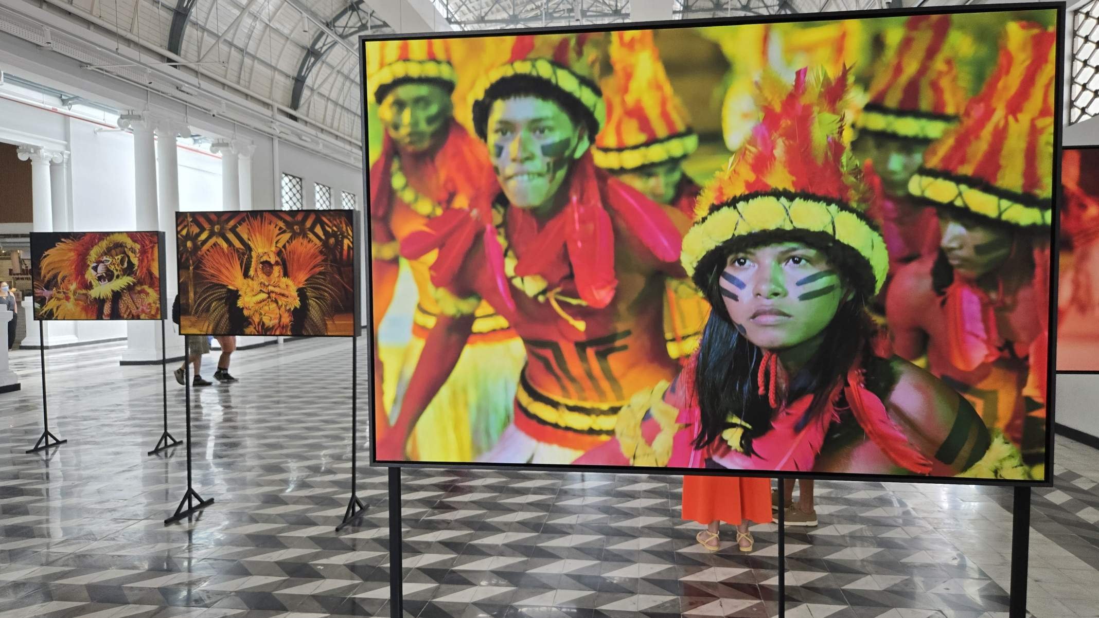Exposição fotográfica do Festival Folclórico de Juruti no Mercado de São Brás-Carlos Altman/EM