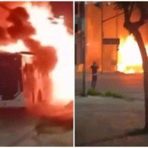 Rotam prende suspeitos de incendiar ônibus e ameaçar 'queimar BH inteira' - Redes sociais/Reprodução