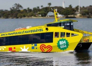 Inicialmente, o projeto-piloto de navegabilidade da Lagoa da Pampulha será gratuito, com a duração de três meses, entre dezembro de 2025 e fevereiro de 2026 -  (crédito: Divulgação / PBH )