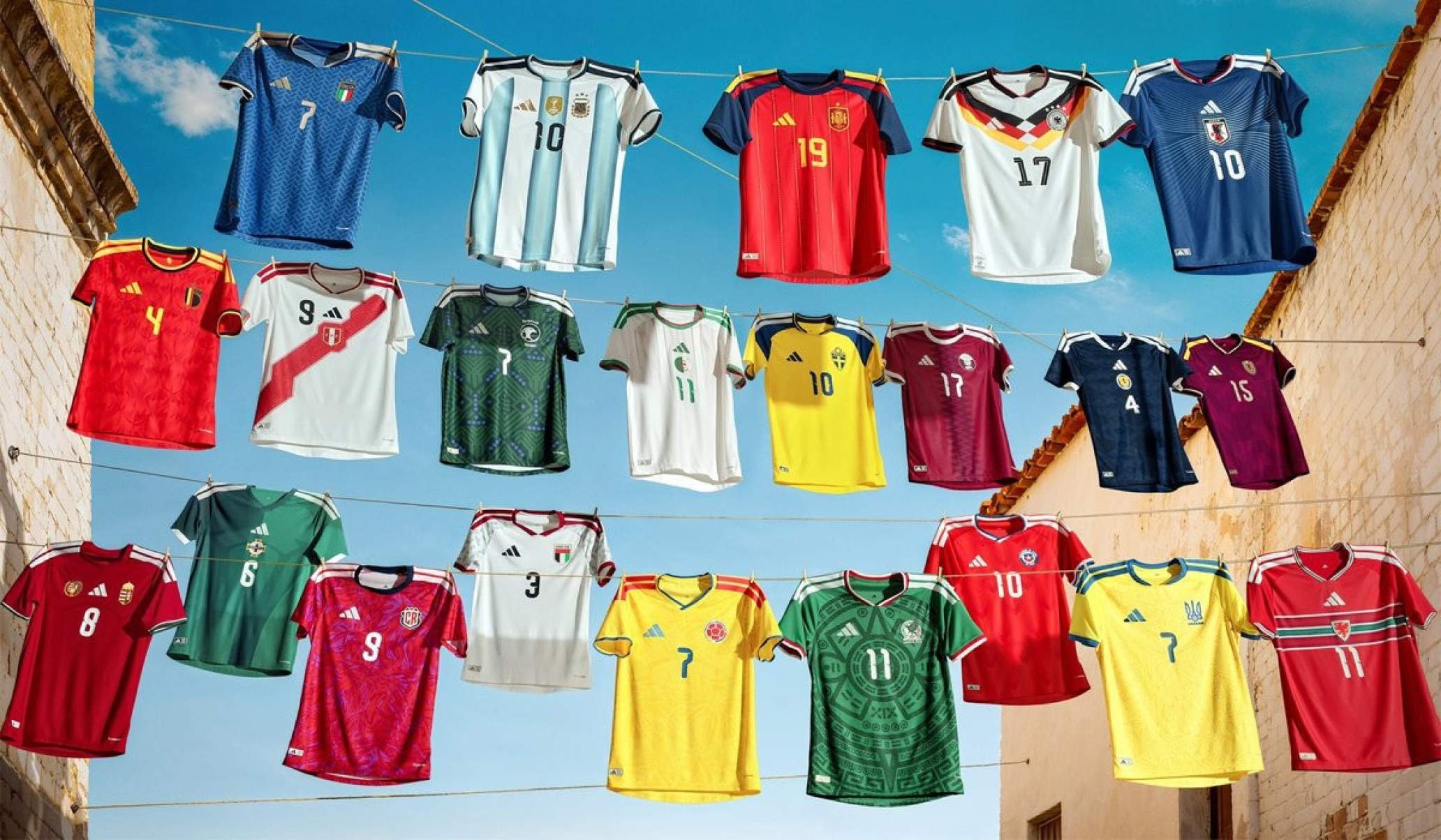Adidas apresenta camisas das seleções para a Copa do Mundo 2026; veja fotos