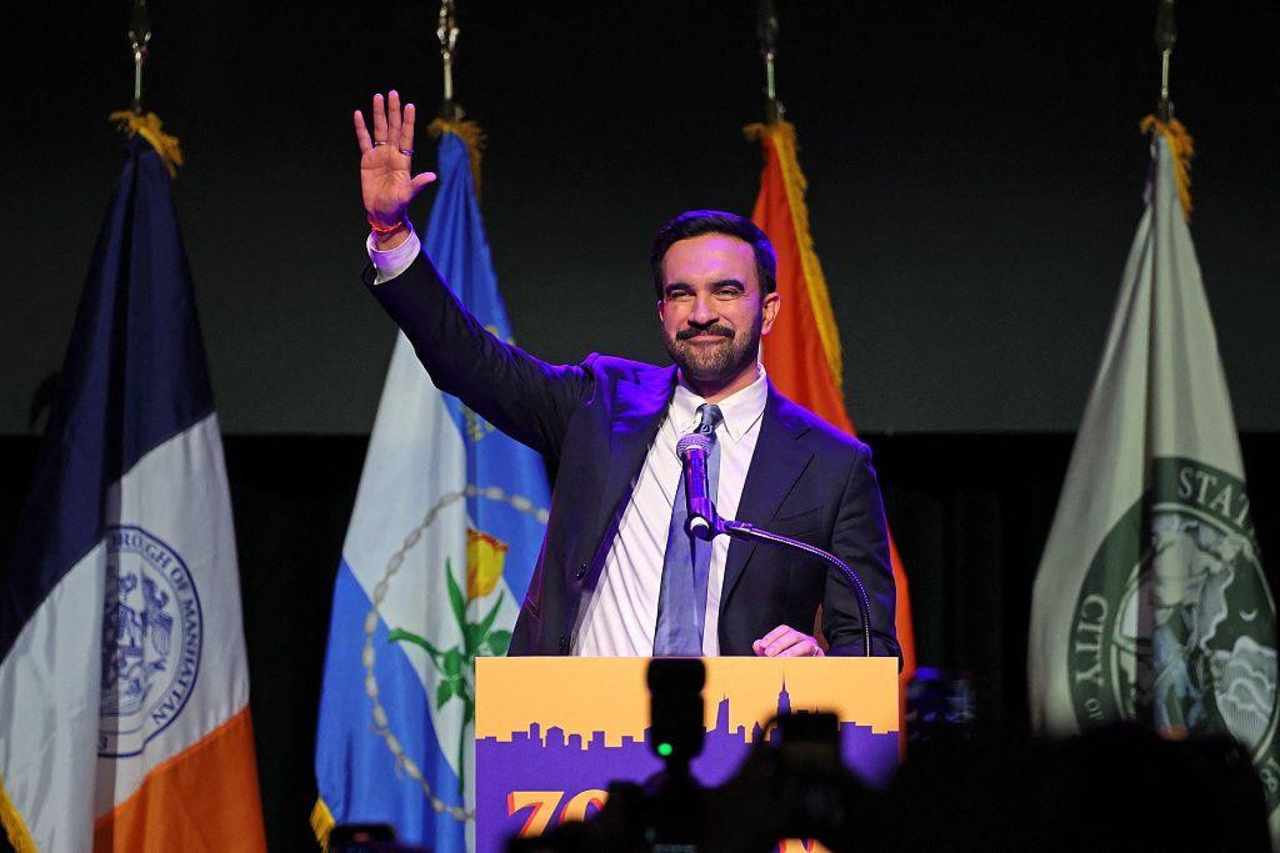 Democrata Zohran Mamdani é eleito o 1º prefeito muçulmano de Nova York - Corbis via Getty Images