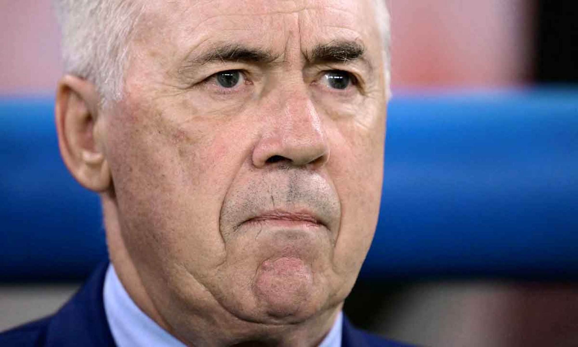 O técnico do Brasil, Carlo Ancelotti, ficou sem graça com as declarações dos ex-técnicos Leão e Oswaldo de Oliveira em evento no Rio de Janeiro -  (crédito: Yuichi YAMAZAKI / AFP)