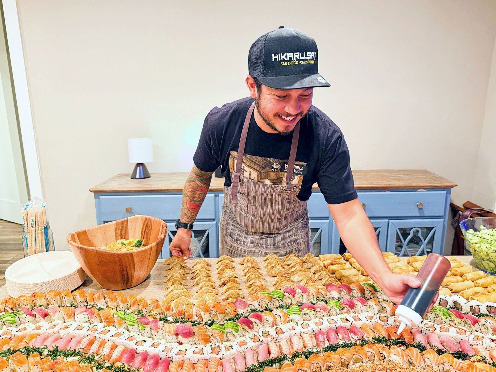 Chef brasileiro promove serviço de catering japonês nos EUA - DINO