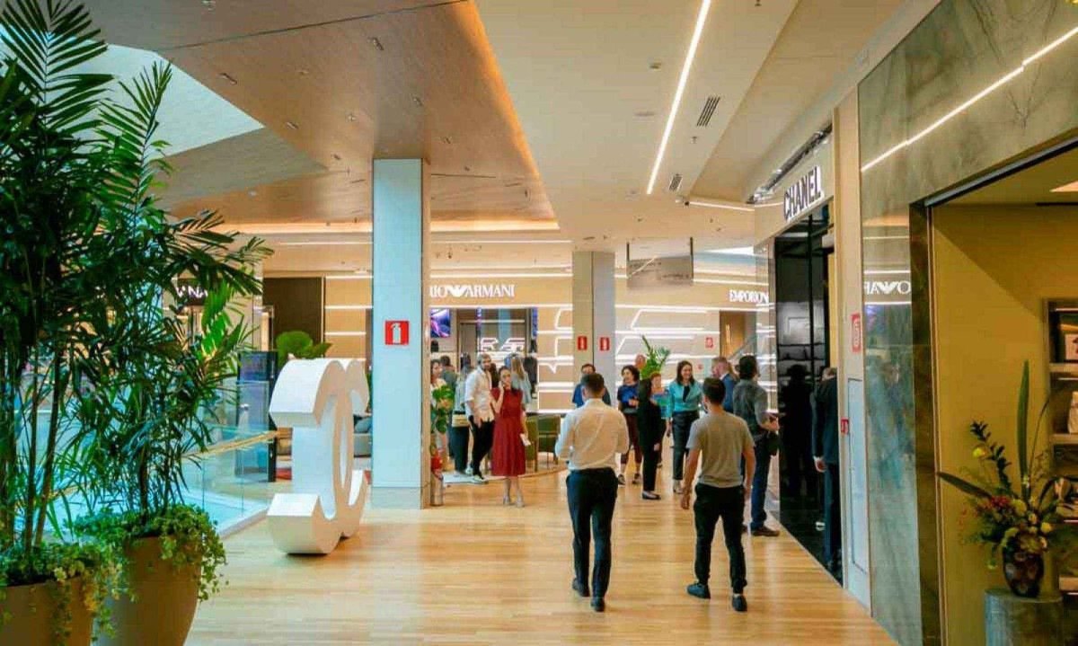 O Diamond Mall, que investiu R$ 86 milhões para inaugurar no fim do ano passado o seu quarto piso comemora agora um ano da expansão -  (crédito: Divulgação)