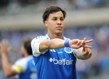 Depois de passagem apagada pelo futebol italiano, Kaio Jorge brilha com a camisa celeste -  (crédito: Alexandre Guzanshe/EM/D.A. Press)