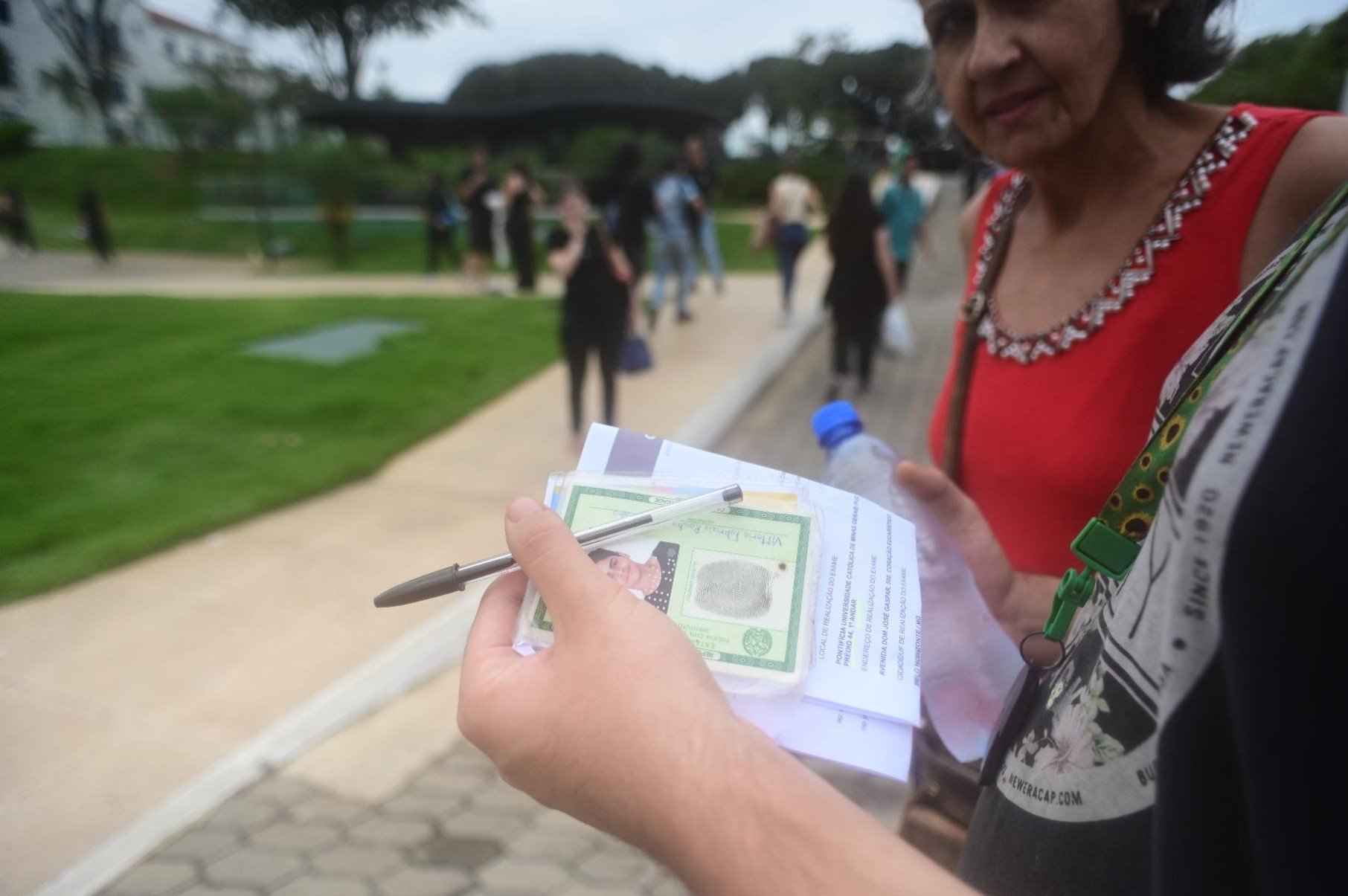 Era obrigatório levar documento oficial com foto e caneta preta para o Enem-Leandro Couri/EM/D.A. Press
