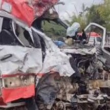 Gestante que estava em ambulância que capotou morre no hospital - Redes sociais