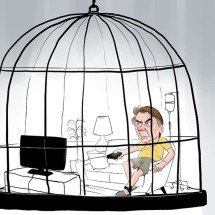 Prisão domiciliar é o Plano B de Bolsonaro para escapar da Papuda - @izanio_charges