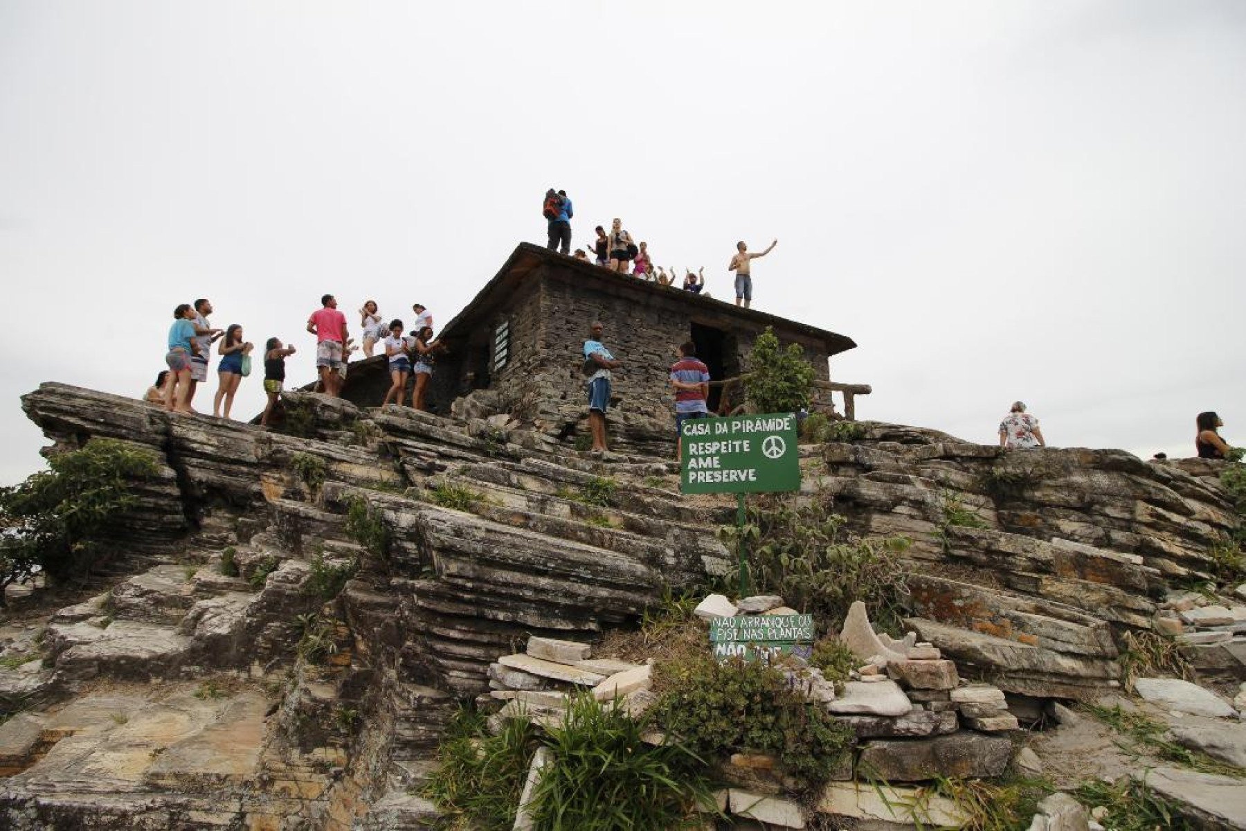 Casa da Pir&acirc;mide, a 1,4 mil metros de altitude, &eacute;  ponto mais elevado de S&atilde;o Thom&eacute; das Letras