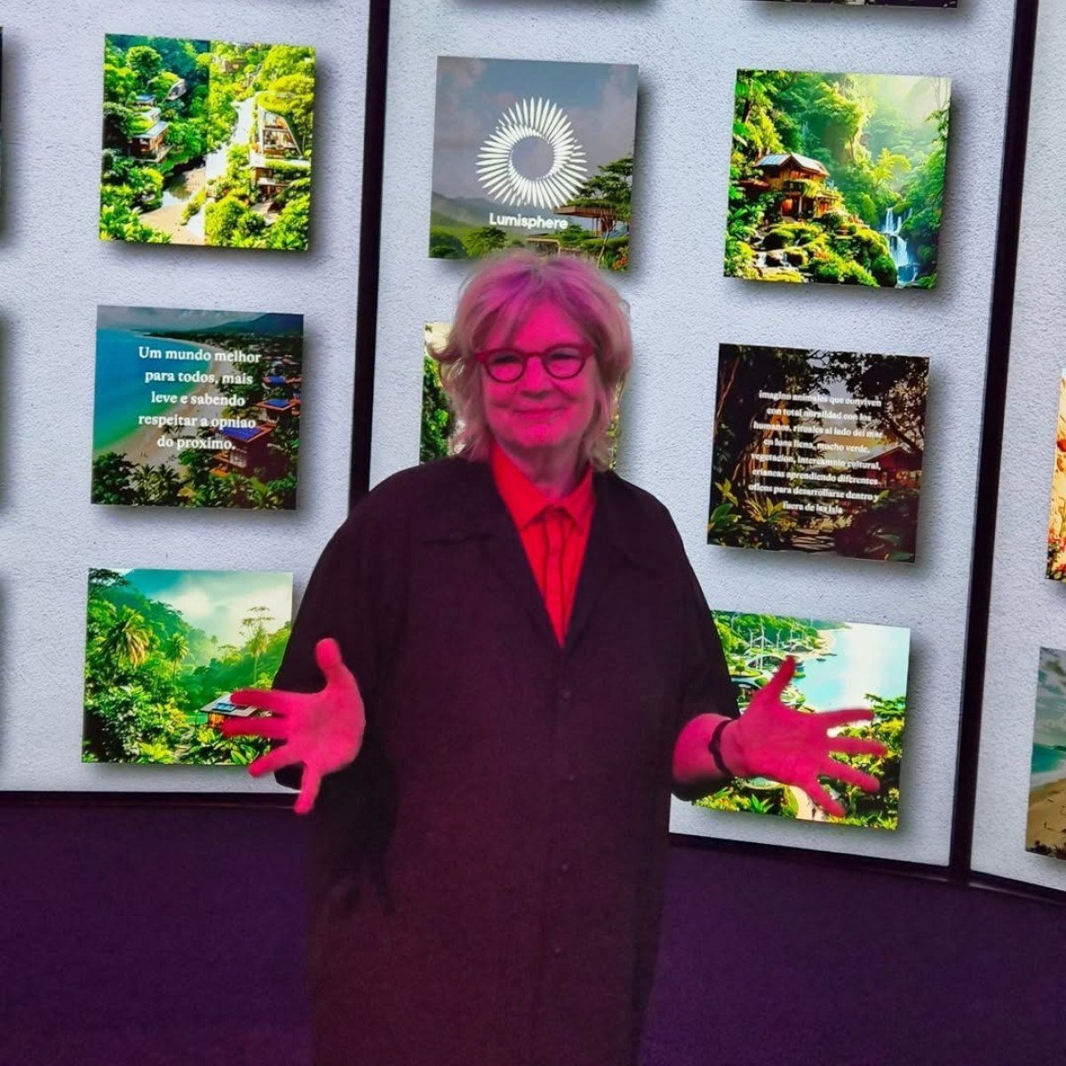 Lumisphere transforma sonhos em imagens com ajuda da inteligência artificial no Museu do Amanhã.