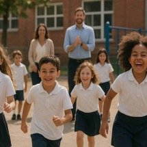 STF diz que intervalo de recreio integra jornada de professores - imagem gerada por inteligência artificial/Acervo Estado de Minas