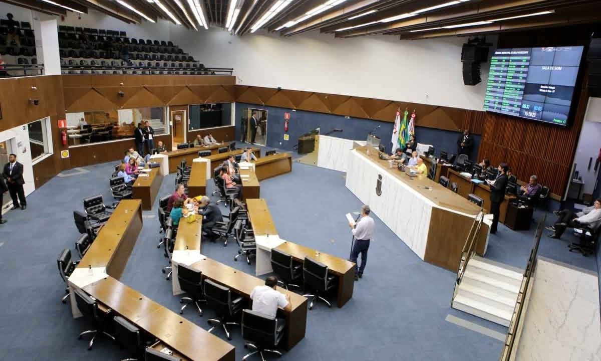 CMBH consolidou uma das maiorias mais conservadoras entre as capitais, com vereadores alinhados a pautas de costumes -  (crédito: BARBARA CREPALDI/CMBH)