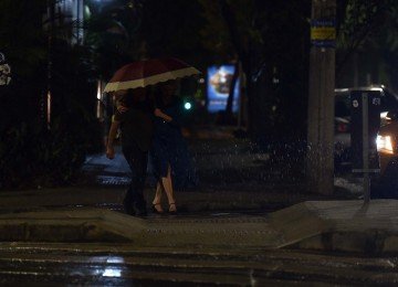 Bairros da Região Centro-Sul de Belo Horizonte já registram pancadas de chuva -  (crédito: Ramon Lisboa/EM/D.A.Press)