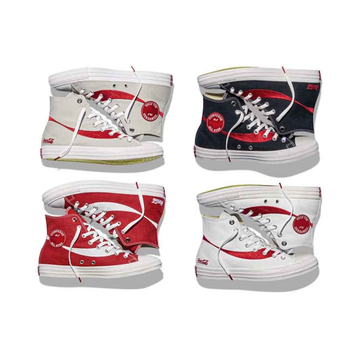 Converse e Coca-Cola se uniram em uma parceria para lançar uma edição especial do Chuck 70 HI