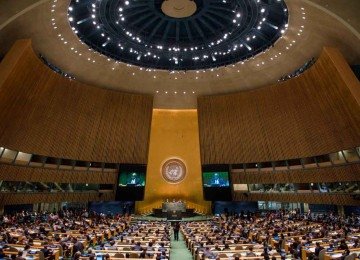  Nem a COVID ensinou nada à ONU, que ainda insiste em passar mais tempo em gigantescas e caríssimas reuniões presenciais para impressionar
 -  (crédito: Amanda Voisard/ONU/Divulgacao 15/9/19)